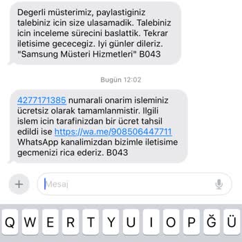 Samsung Buzdolabımın Çok Ağır İşleyen Değişim Talebi