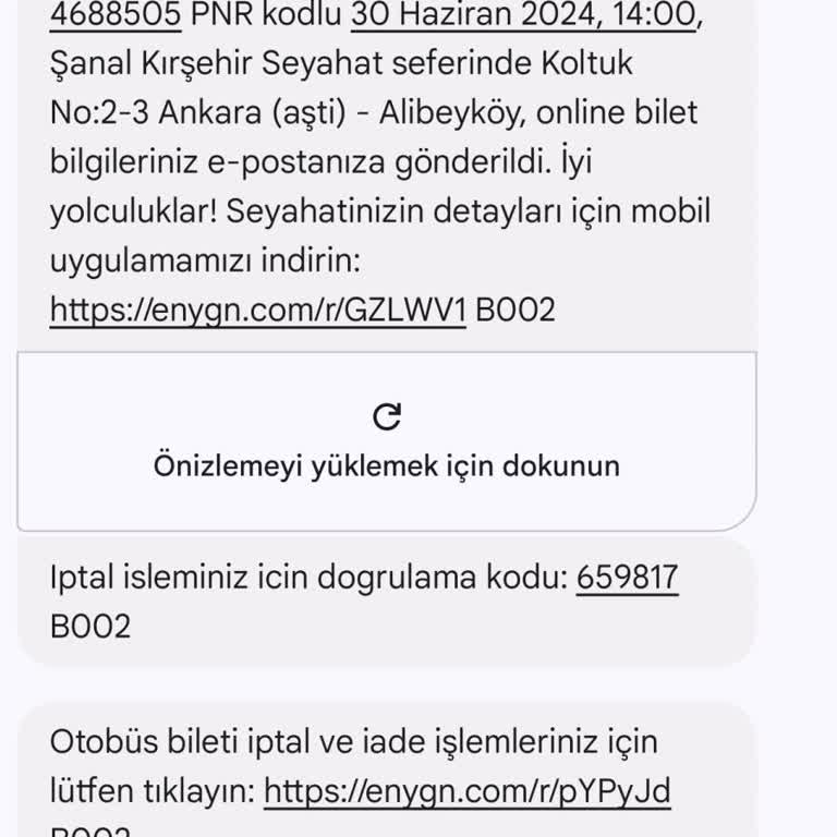 Enuygun Bilet İptali Sonucu Param İade Olmadı