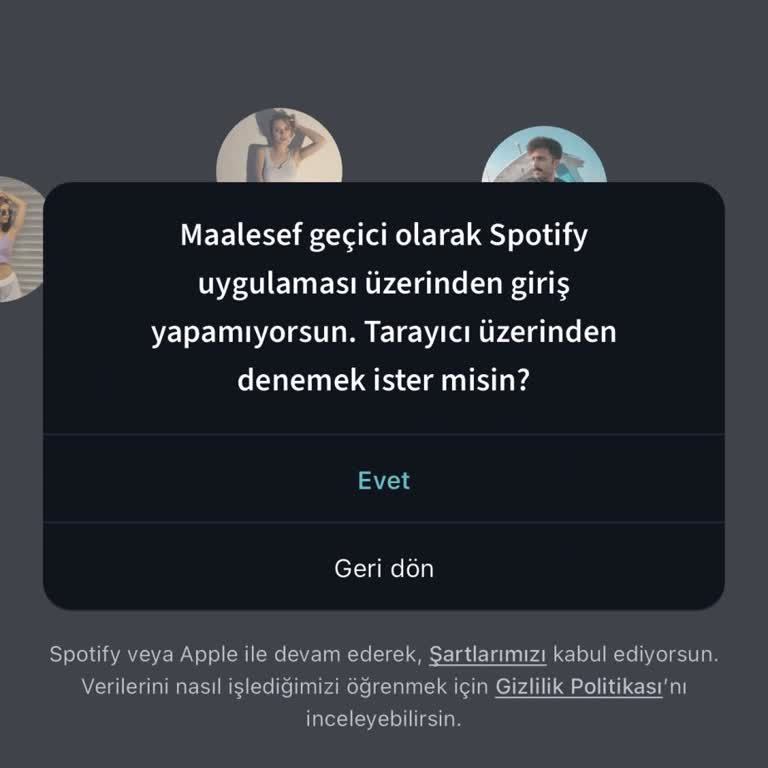 Makromusic Spotify Giriş Yapılırken Alınan Hata