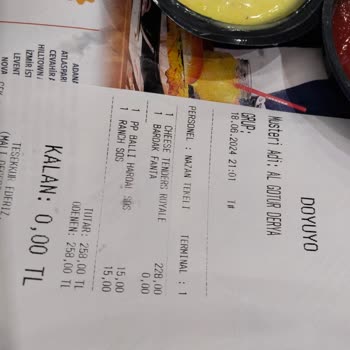 Doyuyo Eksik Ürün Isıtılmış Ürün