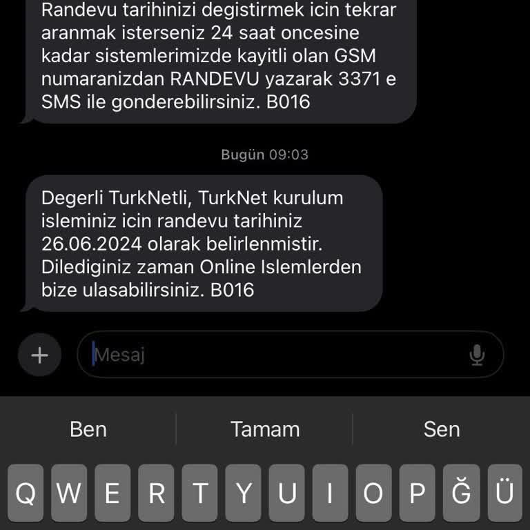 TurkNet Kurulum Ekibi Gelmedi