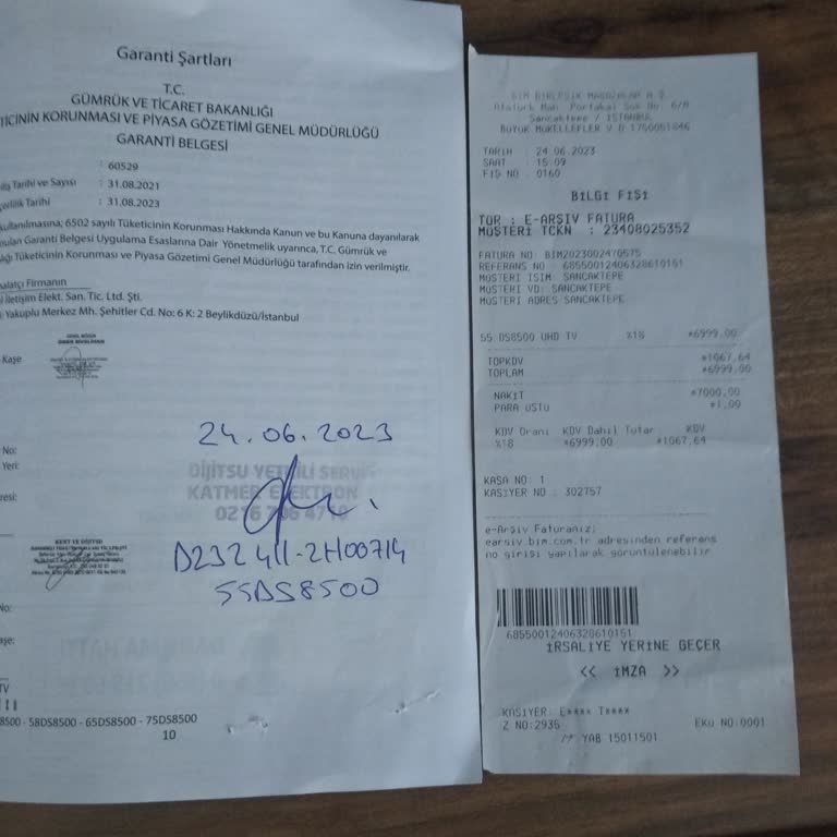 BİM Dijitsu TV Garanti Mağduriyeti