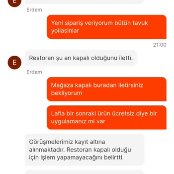 Migros Yemek Siparişi Yanlış Gönderildi