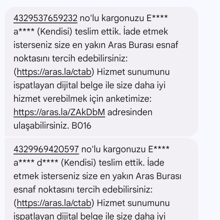 Aras Kargo Usulsüz İşlem