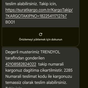 Sürat Kargo Türkgücü Şubesi Sorunu