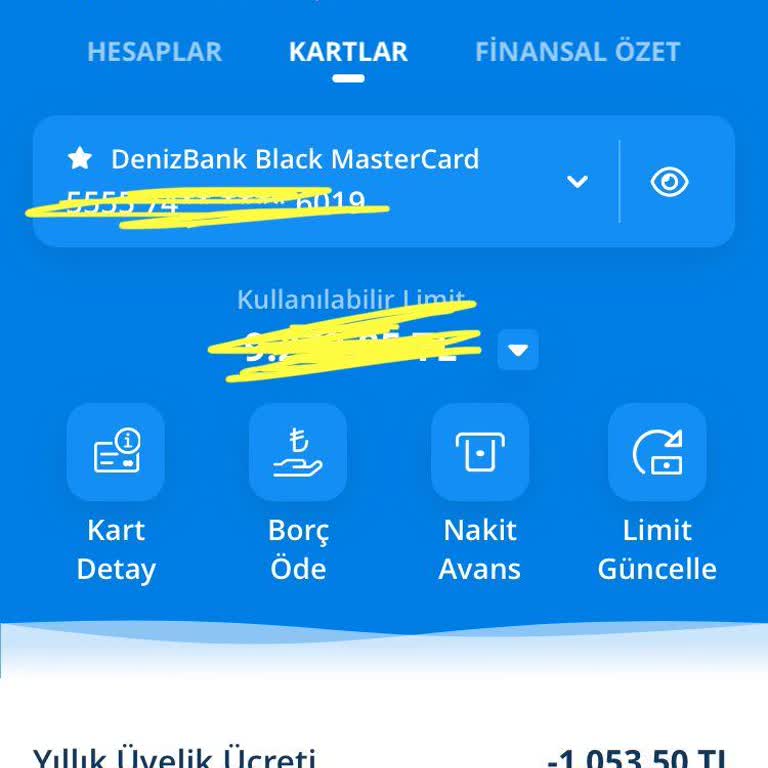Denizbank Yıllık Üyelik Ücreti
