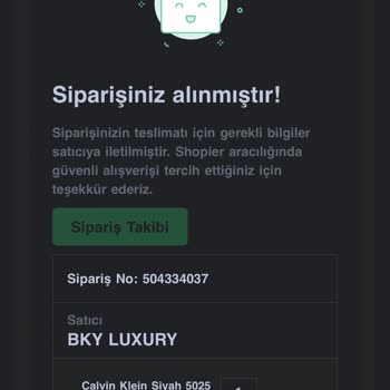 Shopier Bky Luxury Kargolama Yapmıyor
