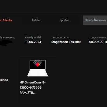 Media Markt Bilgisayar Sipariş Başarısızlığı