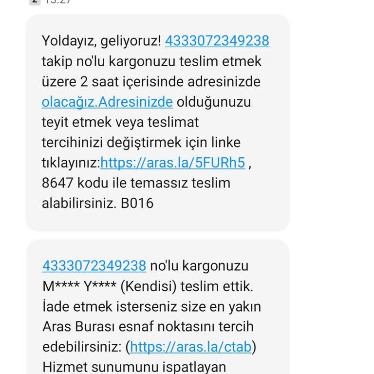 Aras Kargo Kargomu Bugün Teslim Etmedi