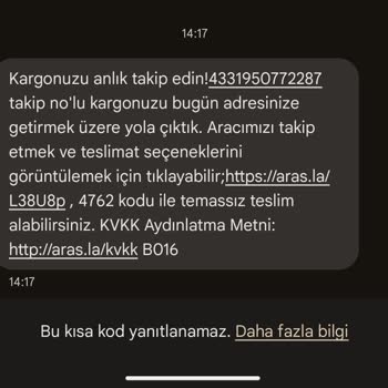 Aras Kargo Merkez Şubesi Teslimat Sıkıntısı.