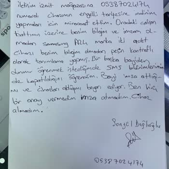Turkcell Engelli Tarifesi Üzerine İzinsiz Cihaz Alımı