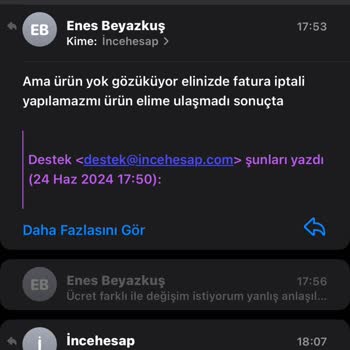 İncehesap Değişim Talebi İstiyorum Sadece