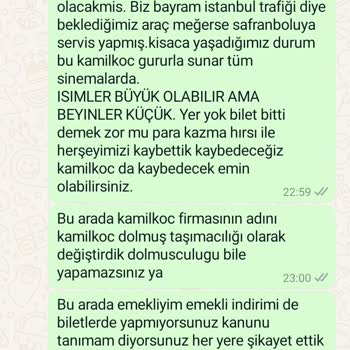 Kamil Koç Otobüs Biletlerinde Emekli İndirimleri