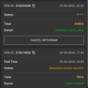 Betrar Kazancımı Sildi Ödeme Yapmadı