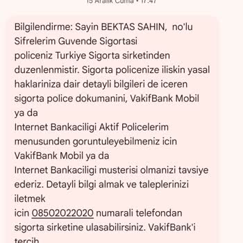 VakıfBank Keyfi Sigorta Skandalı