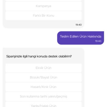Getir Tarihi Geçmiş Ürün Hakkında Şikayet Kabul Etmiyor