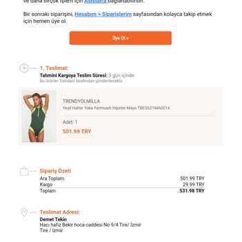 Trendyol Milla Üye Olmadan Yapılan Alışverişlerde Ki Ciddi Mağduriyet