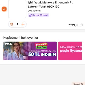 Hepsiburada Sepette İndirim Olmuyor
