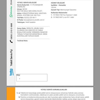 Beko Robot Süpürge Bitmeyen Sorunlar RS 8034 HM