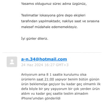 Vivense Ürün Teslimat Süreci