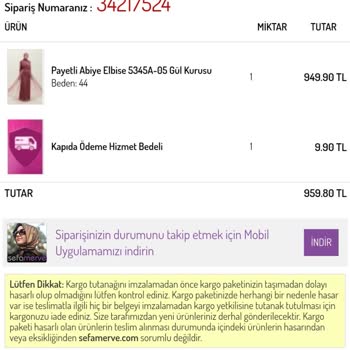 Sefamerve Defolu Ürün Geldi