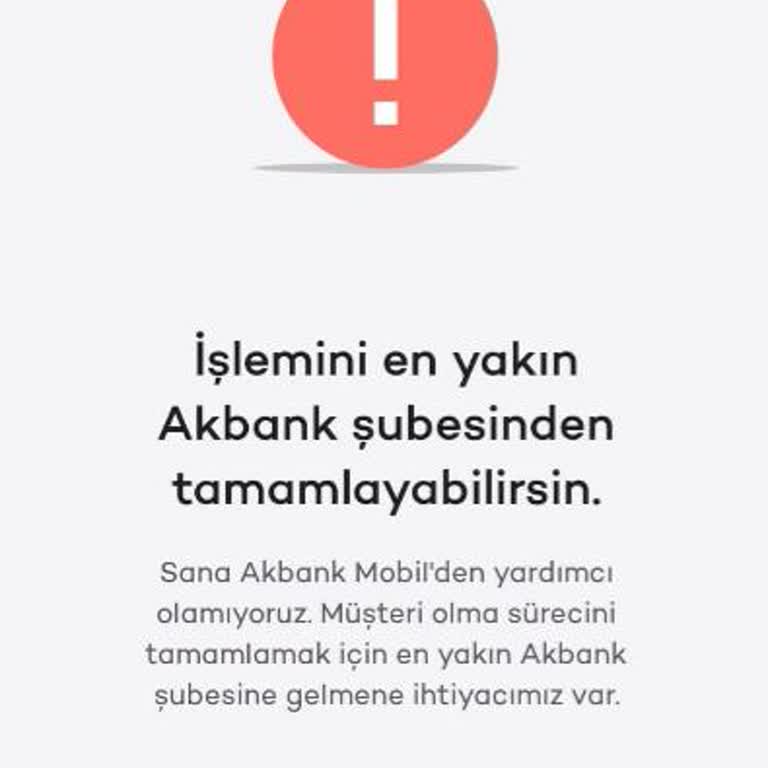 Akbank Mobilden Akbanklı Olamıyorum