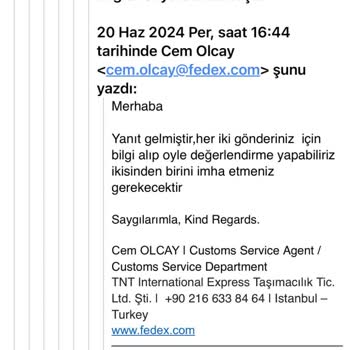 Fedex Gümrük Sorunu Malımızı Esir Alıyorlar Resmen
