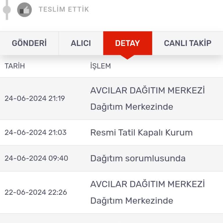 Kargom Sende "Gratis" Ürünlerimi Teslim Etmemek İçin Çaba Sarf Ediyor.
