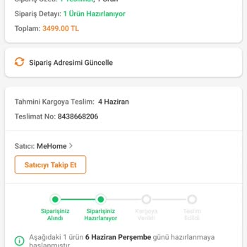 Trendyol'dan Alınan Ürün 25 Gündür Kargoya Verilmedi!