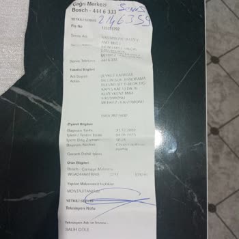 Bosch Çamaşır Makinesi Şikayet
