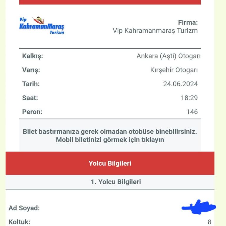 Vip Kahramanmaraş Turizm Alaycı Tavrı Ve Zamanında Getirmemesi