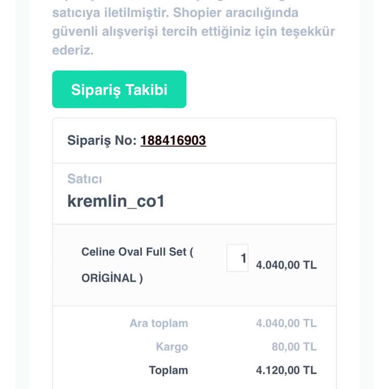 Shopier Siparişin İptal Edilememesi