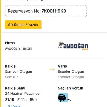 Aydoğan Turizm Otobüs Firmasında Yaşanan Hizmet Sorunları