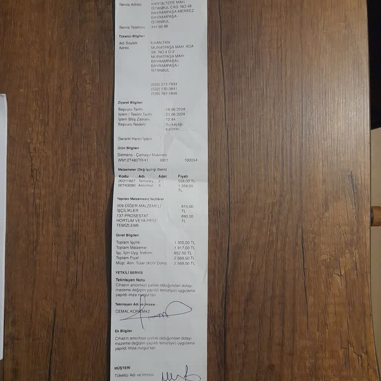 Siemens Çamaşır Makinesi Su Akıtma Sorunu Ve Müşteri Hizmetleri Hayal Kırıklığı