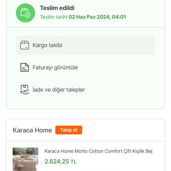 Karaca Home Motto Uyku Seti İlk Kullanımda Yırtıldı Dağıldı
