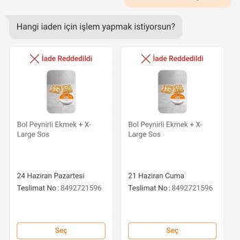Trendyol Yemek Şenlik Domino's'un Eksik Kalitesiz Ürününü İade Yapmadı