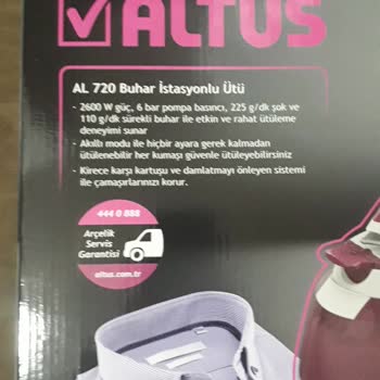 Altus Buhar Kazanlı Ütü İadesi