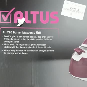 Altus Buhar Kazanlı Ütü İadesi