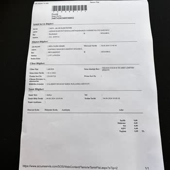 Arzum Garanti Kapsamındaki Ürününe Destek Vermiyor