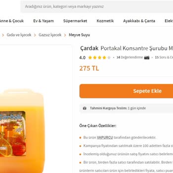 Trendyol Gıda Ürününe İlişkin Olumsuz Yorumları Neden Yayımlamıyor?