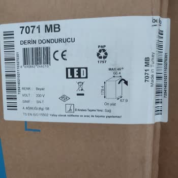 1 Günlük Beko Marka Derin Dondurucum 35 Kg Kurban Etimi Nasıl Bozdu...