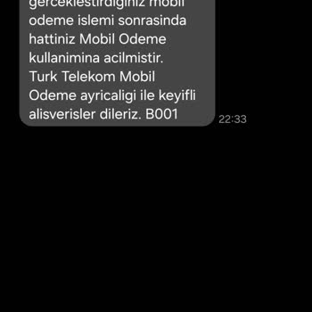 Türk Telekom Mobil Ödeme Kapalı Olduğu Halde Faturaya Ücret Yansıtması
