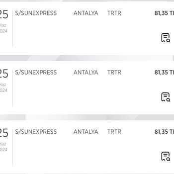 Sunexpress Aynı Koltuk İçin 5 Kez Ödeme Alındı.