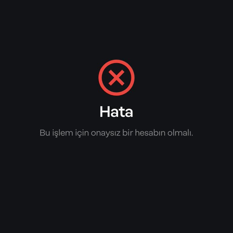 Papara Onaysız Hesabın Olmalı