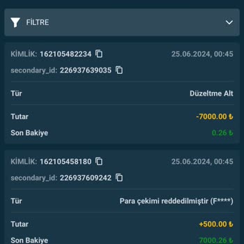 Vizebet Hesabımdaki Paranın İzinsiz Silinmesi