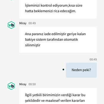 Vizebet Hesabımdaki Paranın İzinsiz Silinmesi