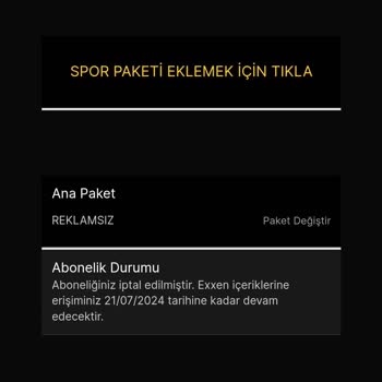 Exxen Üyelik İptal Sorunu