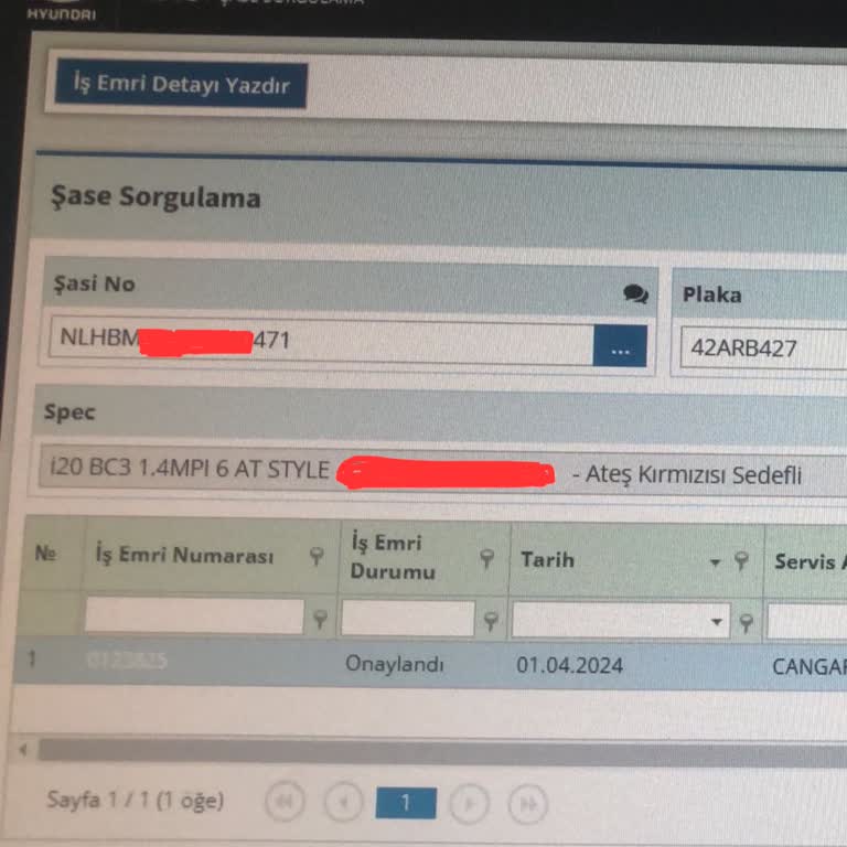 Hyundai Assan Şasi Numarasını Başka Araca Aktarmak