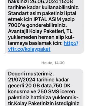 Vodafone Haksiz Yere Para Kesimi