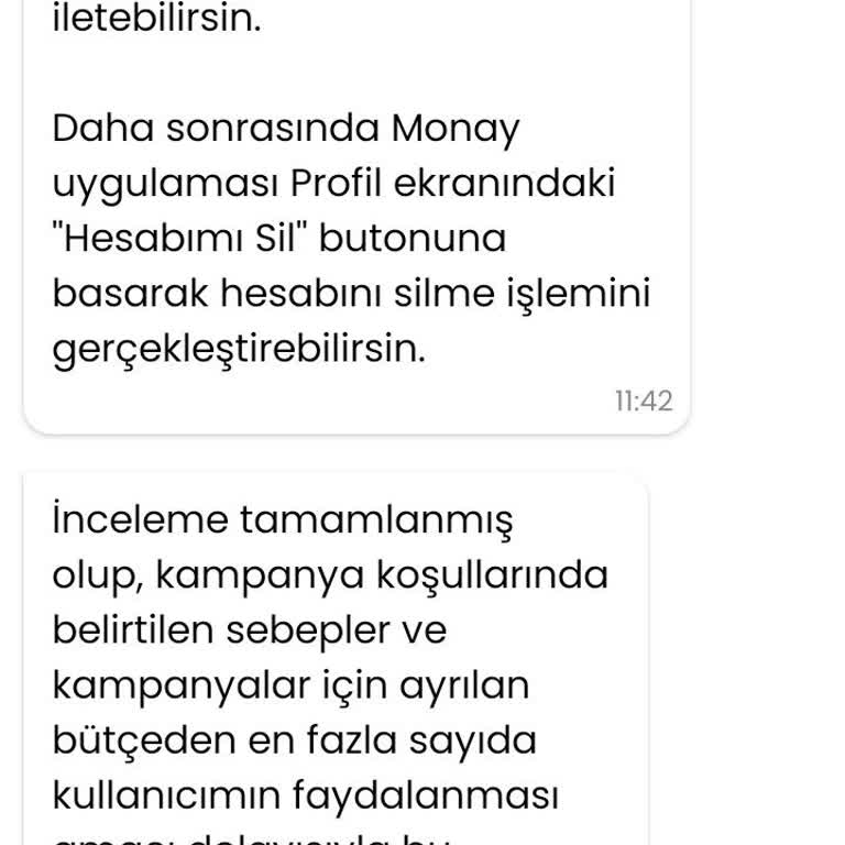 Monay Anket Ücretimi Vermedi